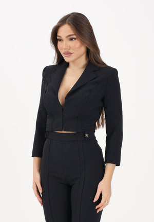 ELISABETTA FRANCHI Giacca crop nera da donna GI22261E2 110 ELISABETTA FRANCHI 