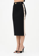 ELISABETTA FRANCHI Gonna midi in maglia nera da donna GK27S61E2 685 ELISABETTA FRANCHI 