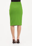 ELISABETTA FRANCHI Gonna midi verde da donna con dettagli logo GO14761E2 EV3 ELISABETTA FRANCHI 