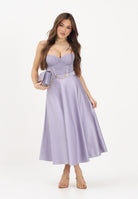 ELISABETTA FRANCHI Gonna midi lilla da donna GO15661E2 EV7 ELISABETTA FRANCHI 