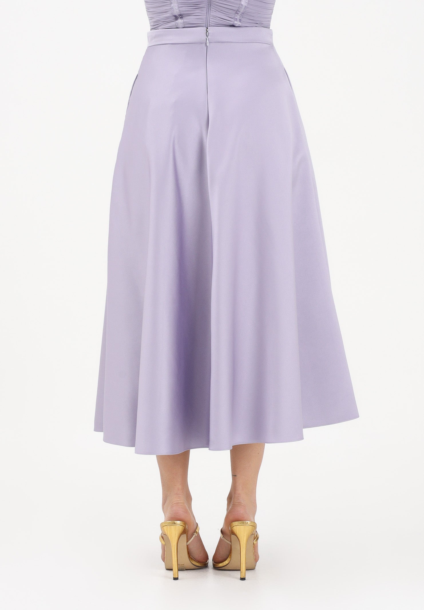 ELISABETTA FRANCHI Gonna midi lilla da donna GO15661E2 EV7 ELISABETTA FRANCHI 