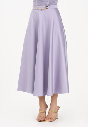 ELISABETTA FRANCHI Gonna midi lilla da donna GO15661E2 EV7 ELISABETTA FRANCHI 