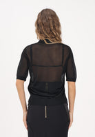 ELISABETTA FRANCHI Polo a manica corta nera da donna con reggiseno MK80B61E2 110 ELISABETTA FRANCHI 