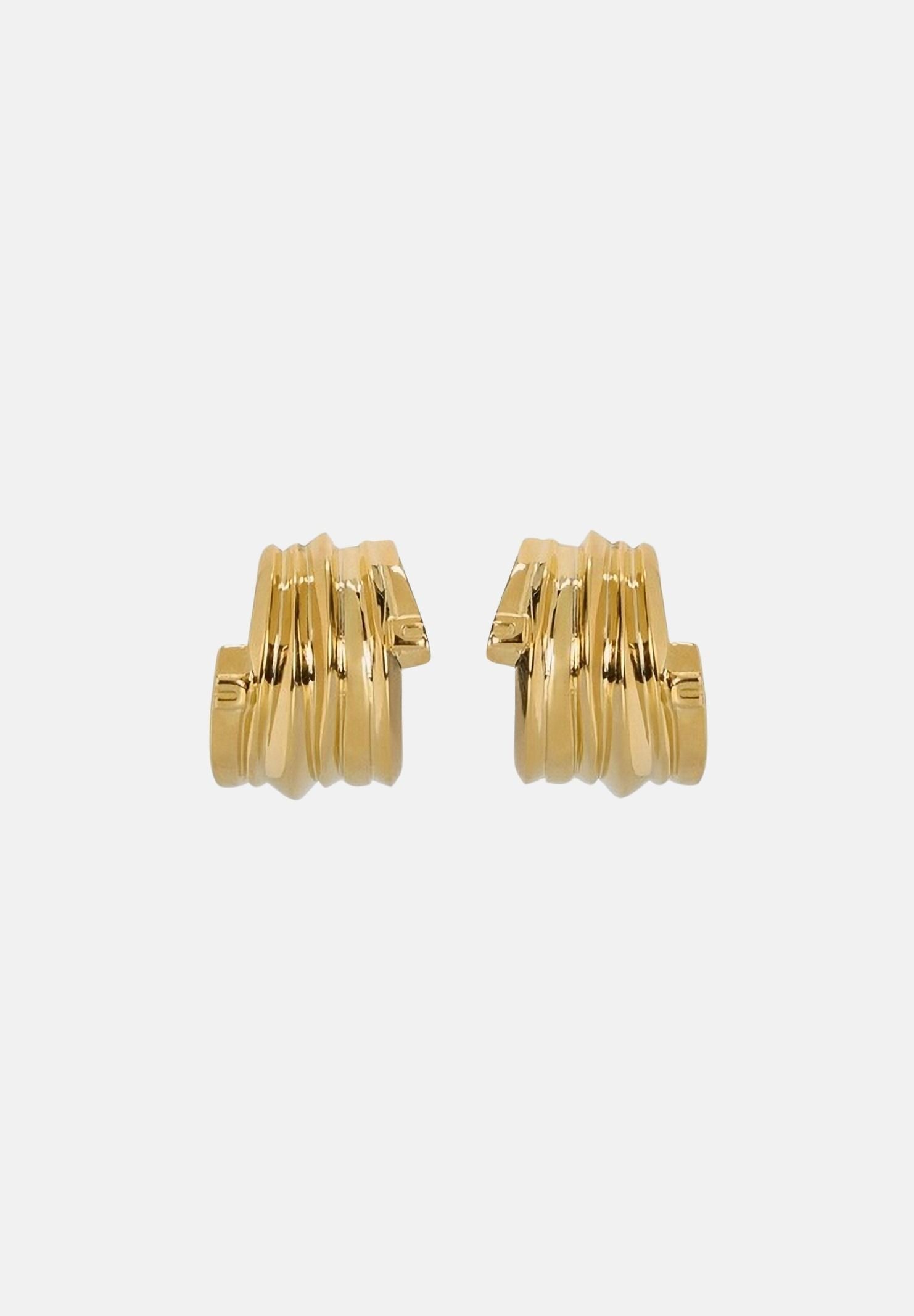 ELISABETTA FRANCHI Orecchini oro da donna con micro-dettagli logo OR02A61E2 U95 ELISABETTA FRANCHI 