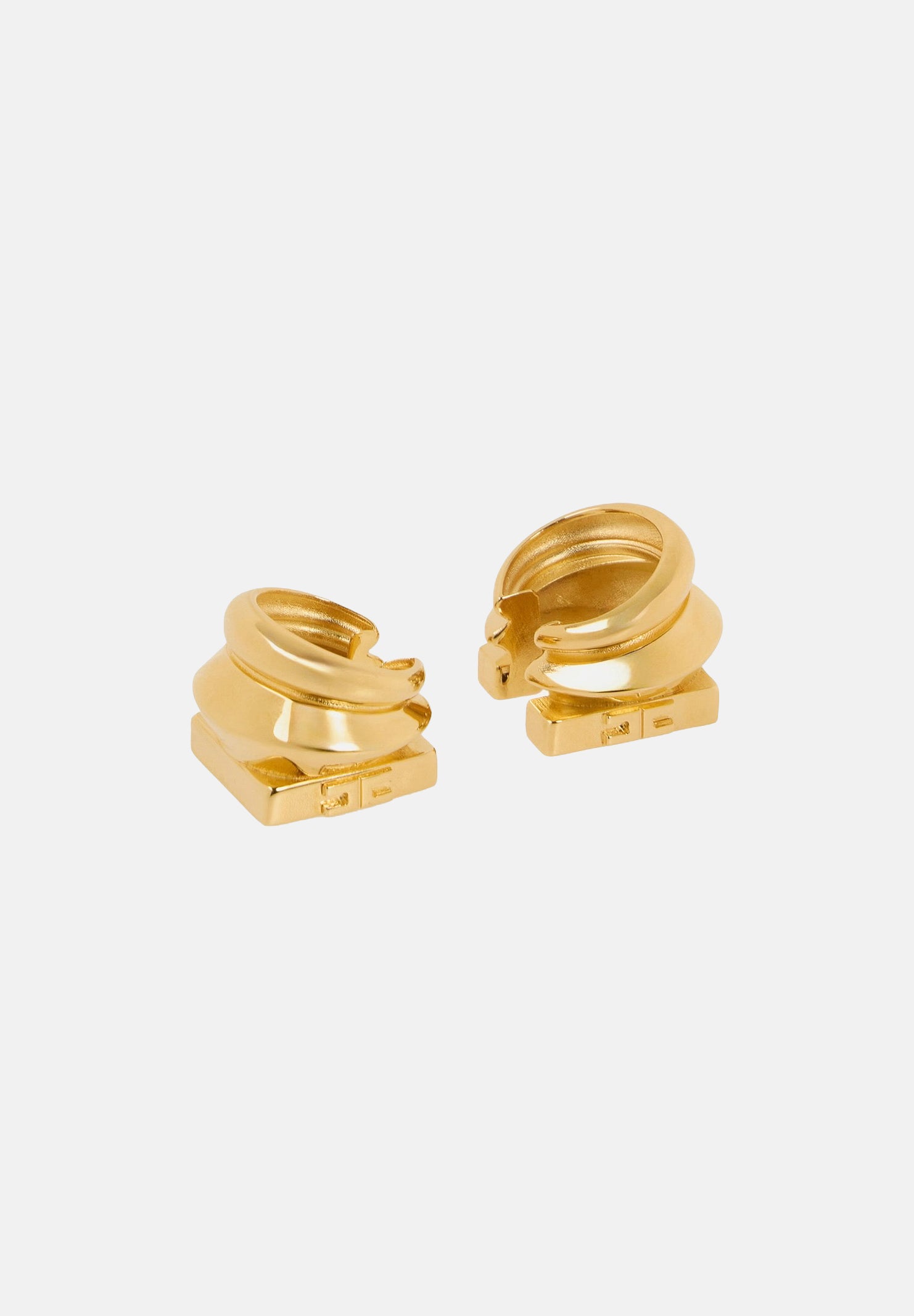 ELISABETTA FRANCHI Orecchini EAR CUFF geometrici, color oro, da donna con finitura metalizzata lucida<BR/> OR19B63E2 EA1 ELISABETTA FRANCHI 
