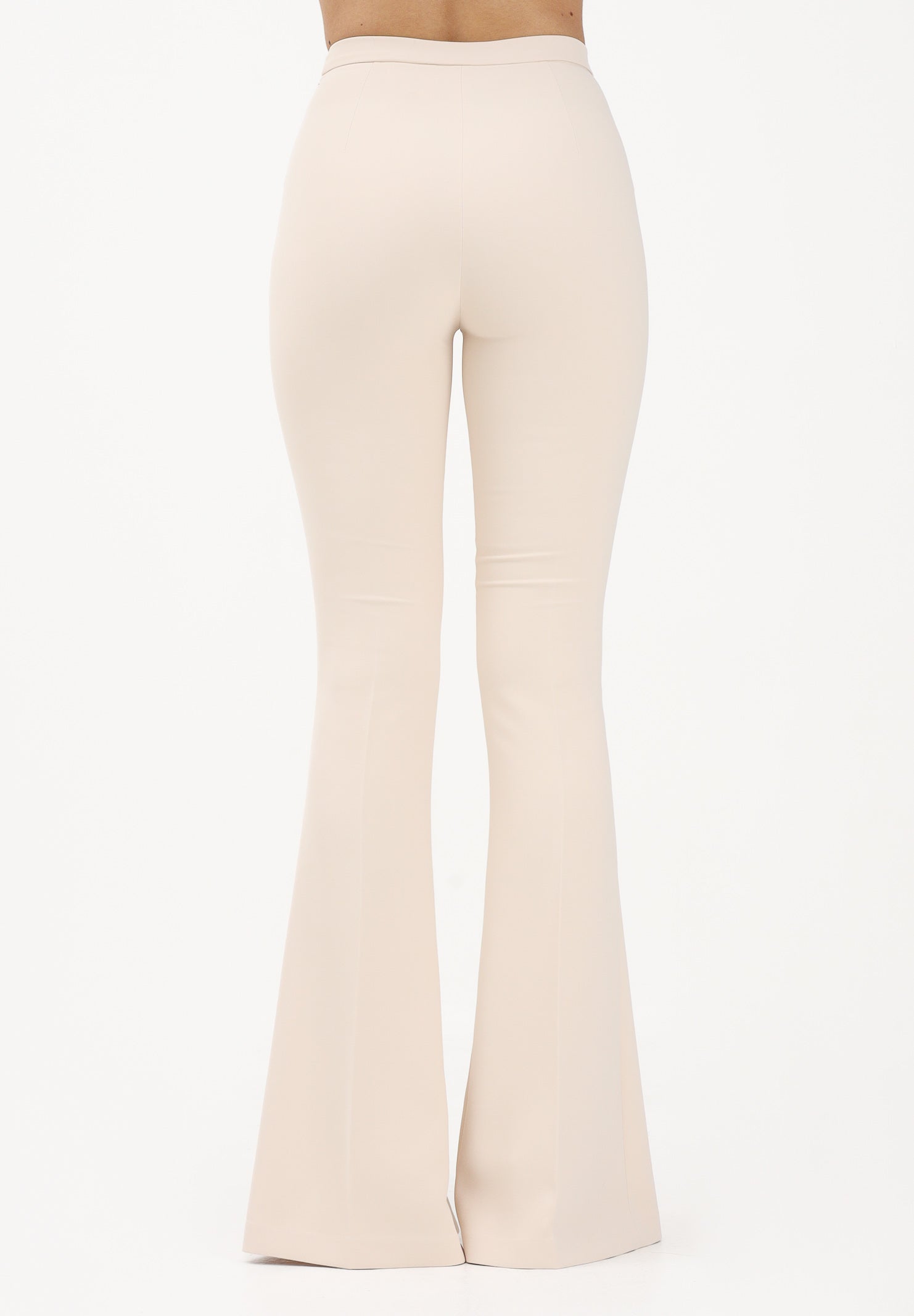 ELISABETTA FRANCHI Pantalone elegante burro da donna con cut-out e spacchi PA15961E2 E84 ELISABETTA FRANCHI 