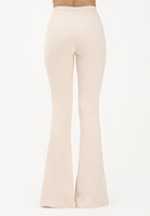 ELISABETTA FRANCHI Pantalone elegante burro da donna con cut-out e spacchi PA15961E2 E84 ELISABETTA FRANCHI 