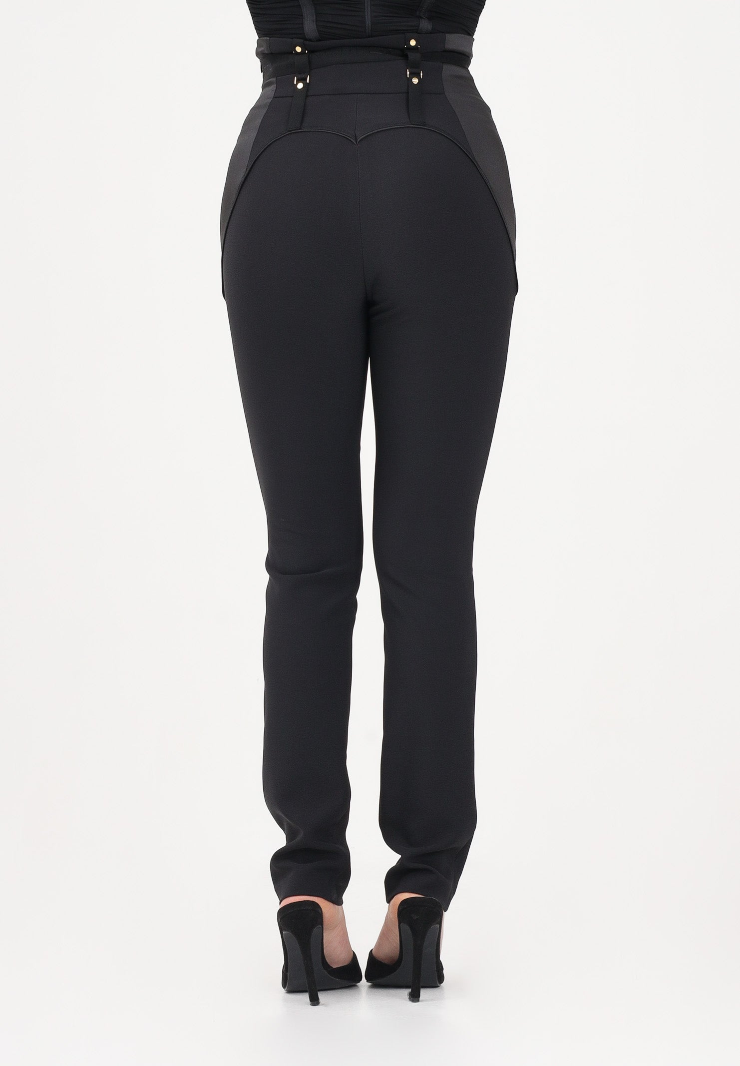 ELISABETTA FRANCHI Pantalone elegante nero da donna con bustier PA18062E2 110 ELISABETTA FRANCHI 