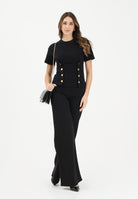 ELISABETTA FRANCHI Jeans a palazzo nero da donna PJ23N61E2 110 ELISABETTA FRANCHI 