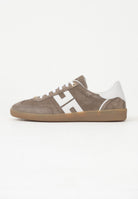 ELISABETTA FRANCHI Sneakers argilla e avorio da donna con logo SA61G61E2 FC5 ELISABETTA FRANCHI 