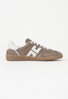 ELISABETTA FRANCHI Sneakers argilla e avorio da donna con logo SA61G61E2 FC5 ELISABETTA FRANCHI 