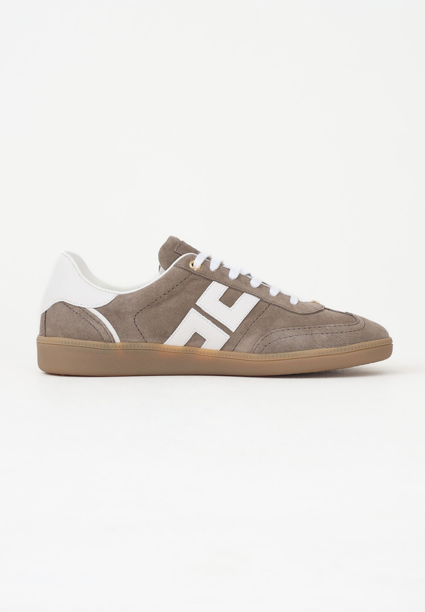 ELISABETTA FRANCHI Sneakers argilla e avorio da donna con logo SA61G61E2 FC5 ELISABETTA FRANCHI 