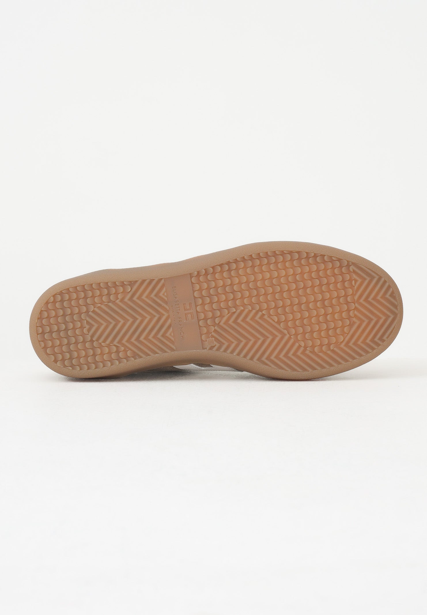 ELISABETTA FRANCHI Sneakers argilla e avorio da donna con logo SA61G61E2 FC5 ELISABETTA FRANCHI 