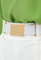 ELISABETTA FRANCHI Shorts avorio da donna con cintura SH00861E2 360 ELISABETTA FRANCHI 