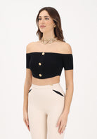 ELISABETTA FRANCHI Top nero da donna realizzato in maglia TK86B62E2 110 ELISABETTA FRANCHI 