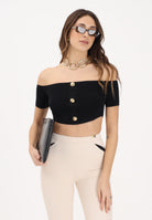 ELISABETTA FRANCHI Top nero da donna realizzato in maglia TK86B62E2 110 ELISABETTA FRANCHI 