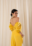 ELISABETTA FRANCHI Top elegante giallo da donna a fiocco TO05662E2 EV4 ELISABETTA FRANCHI 