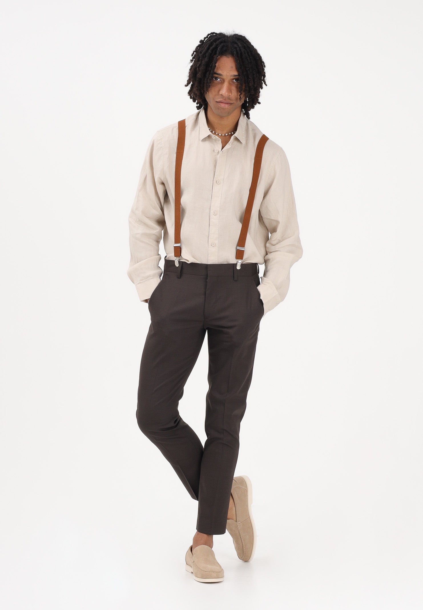 ENTRE AMIS Pantalone marrone da uomo P268188SENNA2654 5174 ENTRE AMIS 