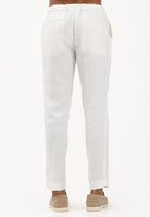 ENTRE AMIS Pantalone in lino bianco da uomo P26JAP5RENO2148 2002 ENTRE AMIS 