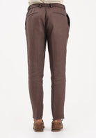 ENTRE AMIS Pantalone in lino marrone da uomo P26JAP5RENO2148 5174 ENTRE AMIS 