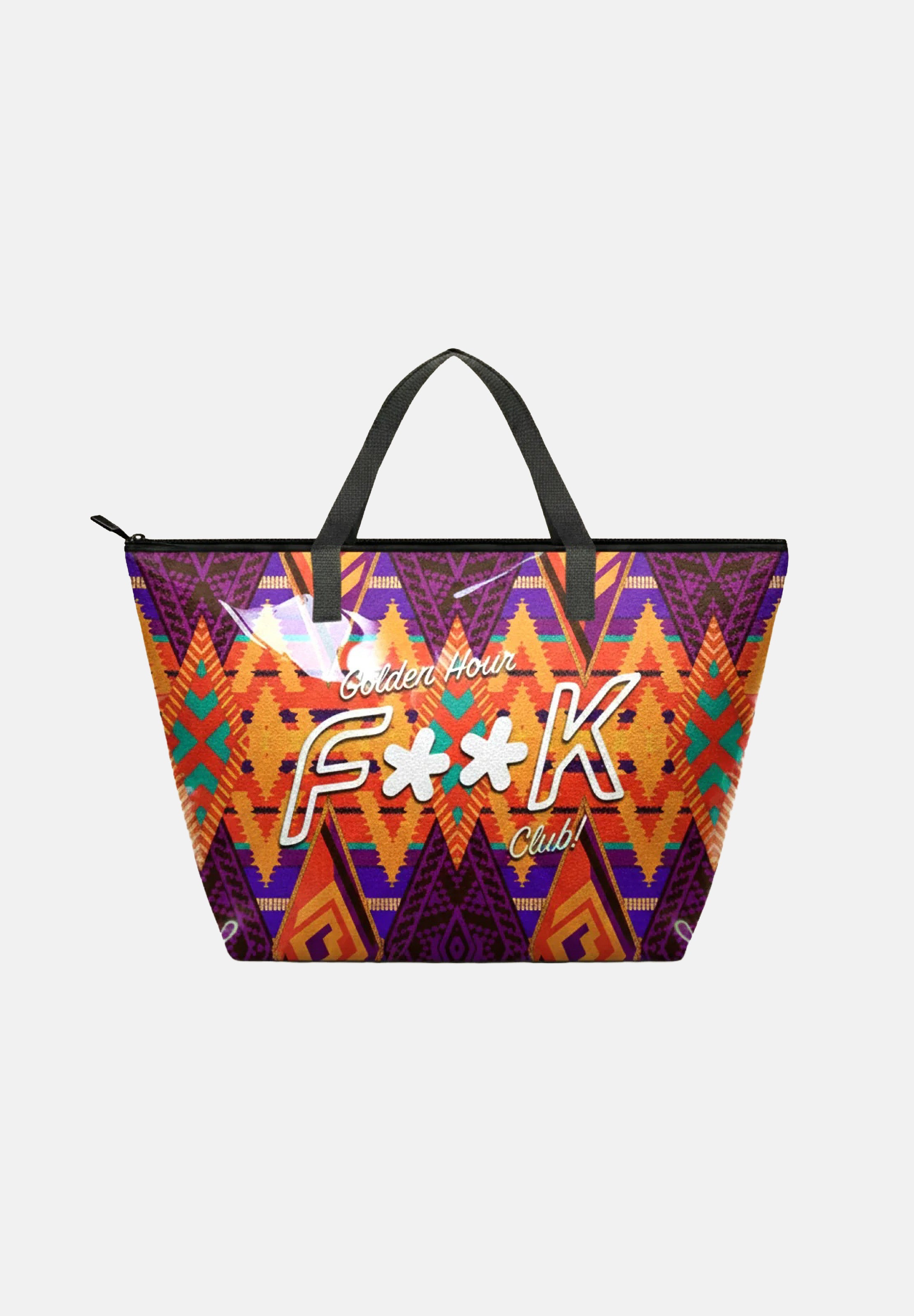 F**K beach bag Golden Hour multicolor arancione/viola da donna. FA26-SU8905X11 . F**K 