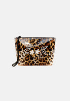 F**K pochette stampa leopard marrone da donna FA26-SU8906X01 . F**K 