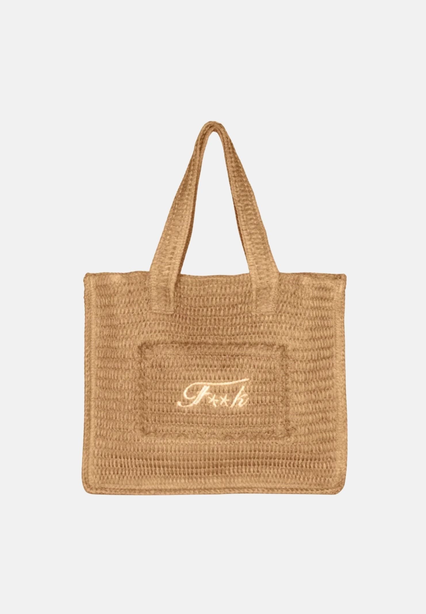 F**K Borsa mare beige da donna con logo FA26-SW0001BG . F**K 