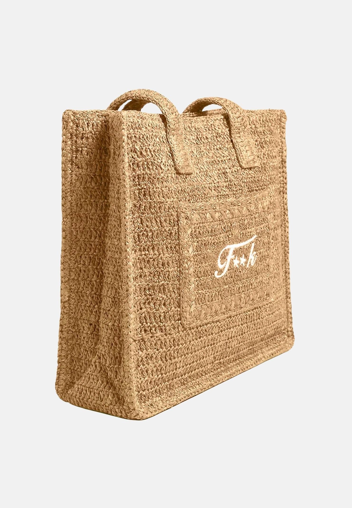 F**K Borsa mare beige da donna con logo FA26-SW0001BG . F**K 
