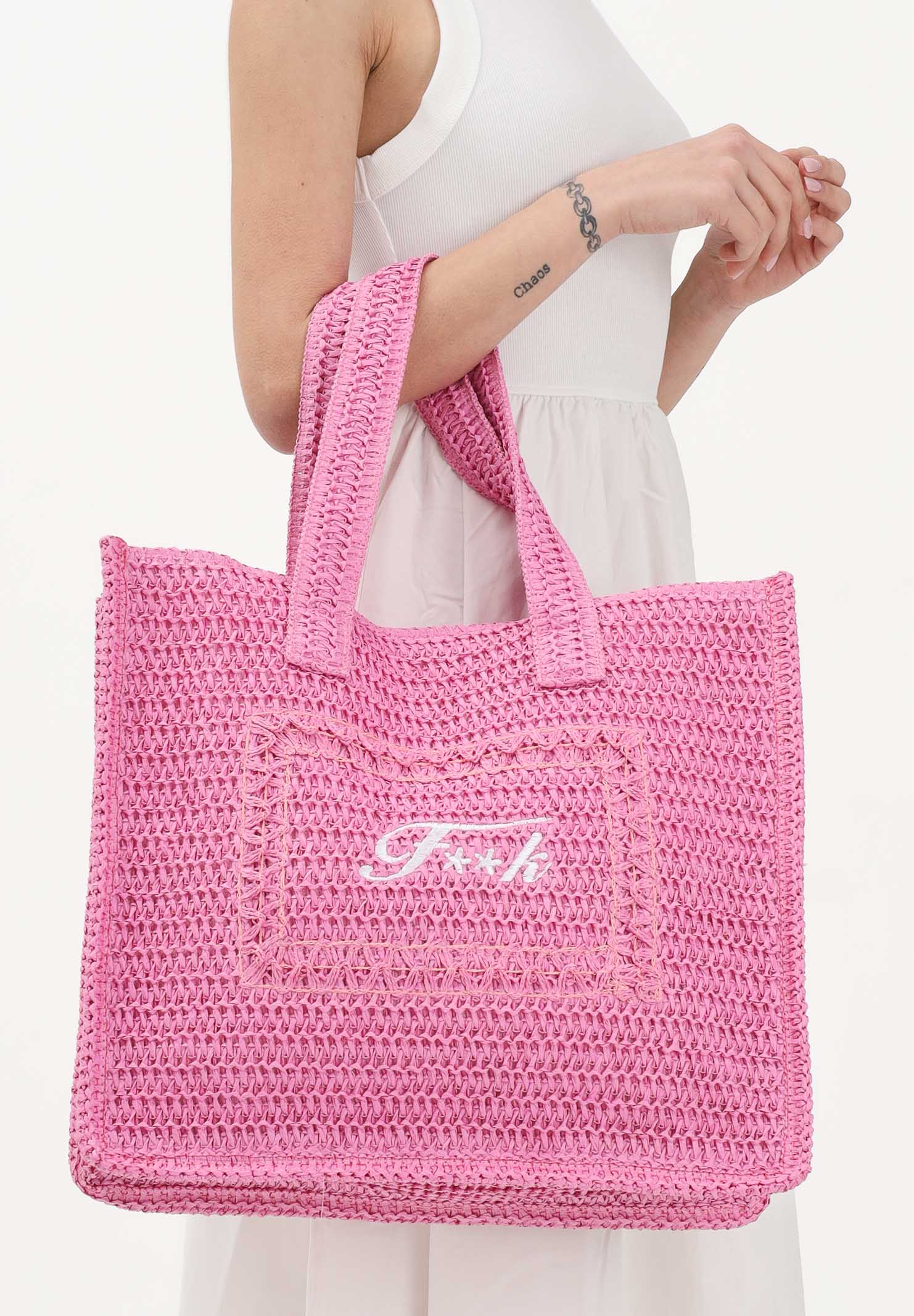 F**K Borsa mare fucsia da donna con logo FA26-SW0001FX . F**K 