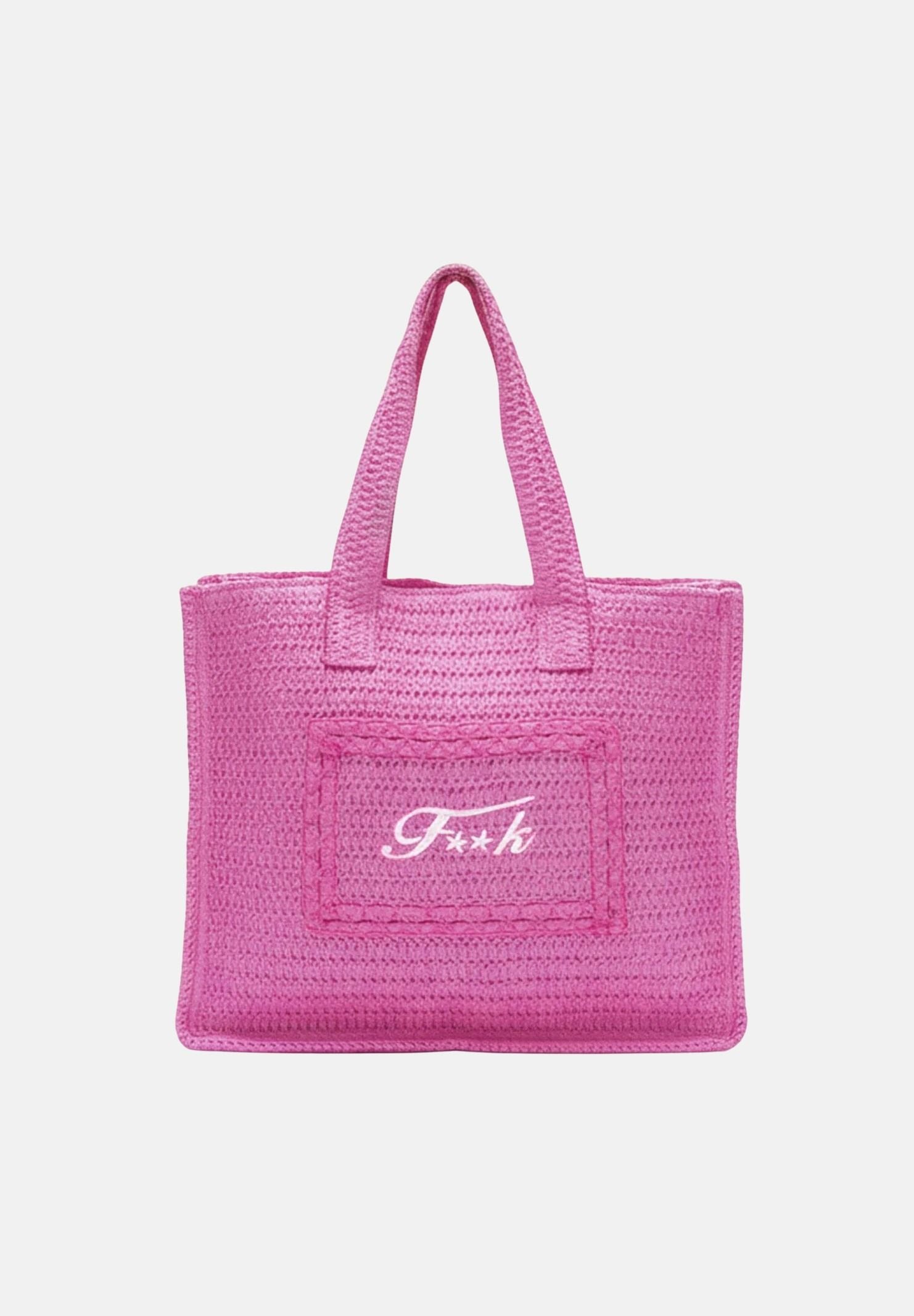 F**K Borsa mare fucsia da donna con logo FA26-SW0001FX . F**K 