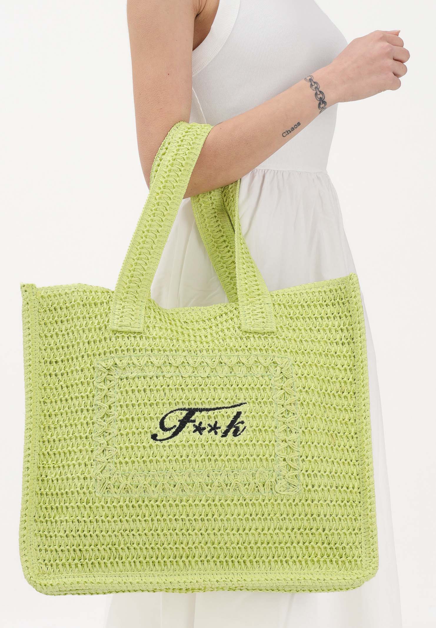 F**K Borsa mare lime da donna con logo FA26-SW0001LI . F**K 