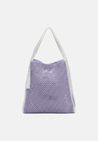 F**K Borsa mare lilla da donna in tessuto lavorato effetto rete FA26-SW0004LC . F**K 