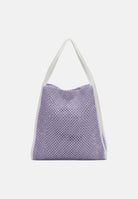 F**K Borsa mare lilla da donna in tessuto lavorato effetto rete FA26-SW0004LC . F**K 