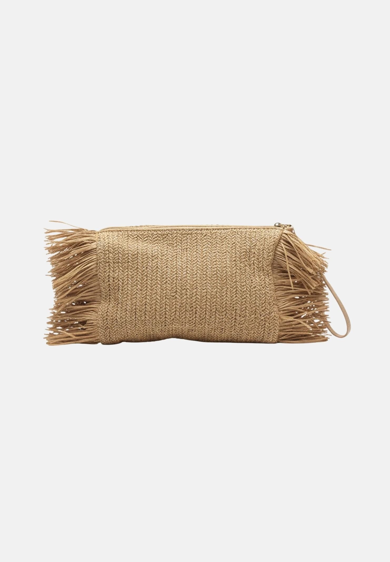 F**K Pochette in rafia beige da donna FA26-SW0050BG . F**K 