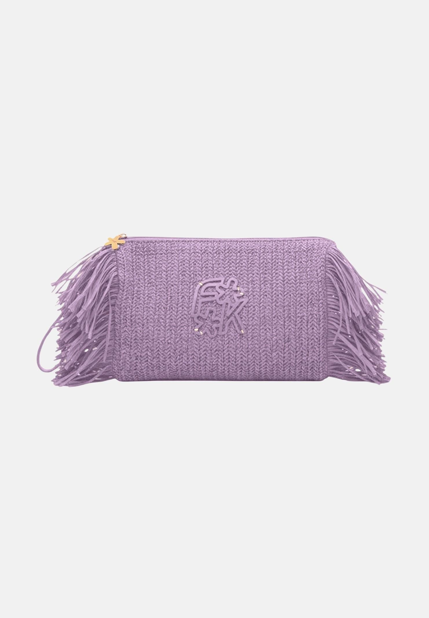 F**K Pochette in rafia lilla da donna FA26-SW0050LC . F**K 