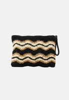 F**K Pochette nera e beige da donna con logo FA26-SW0070BK . F**K 