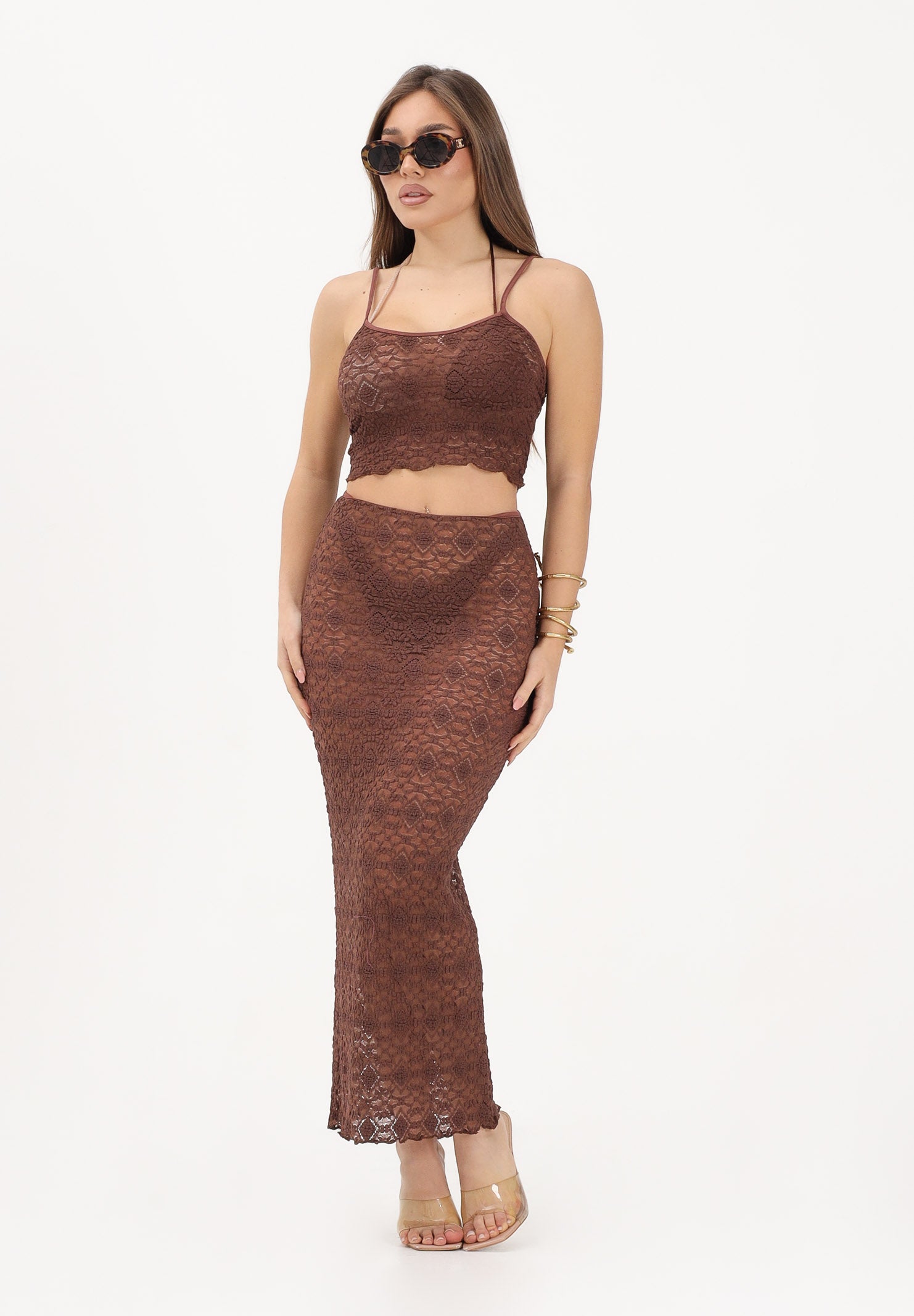 F**K Gonna midi marrone da donna FK26-SW0208BN . F**K 