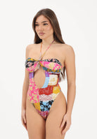 F**K Costume intero multicolore da donna realizzato in stile patchwork FK26-SW0462X45 . F**K 