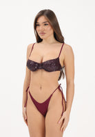 F**K Bikini bordeaux da donna con paillettes FK26-SW0601BD . F**K 