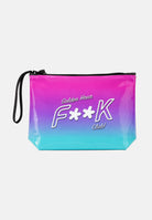 F**K pochette a mano Golden Hour Fuxia-verde acqua donna. POCHETTE-FK FUVE F**K 