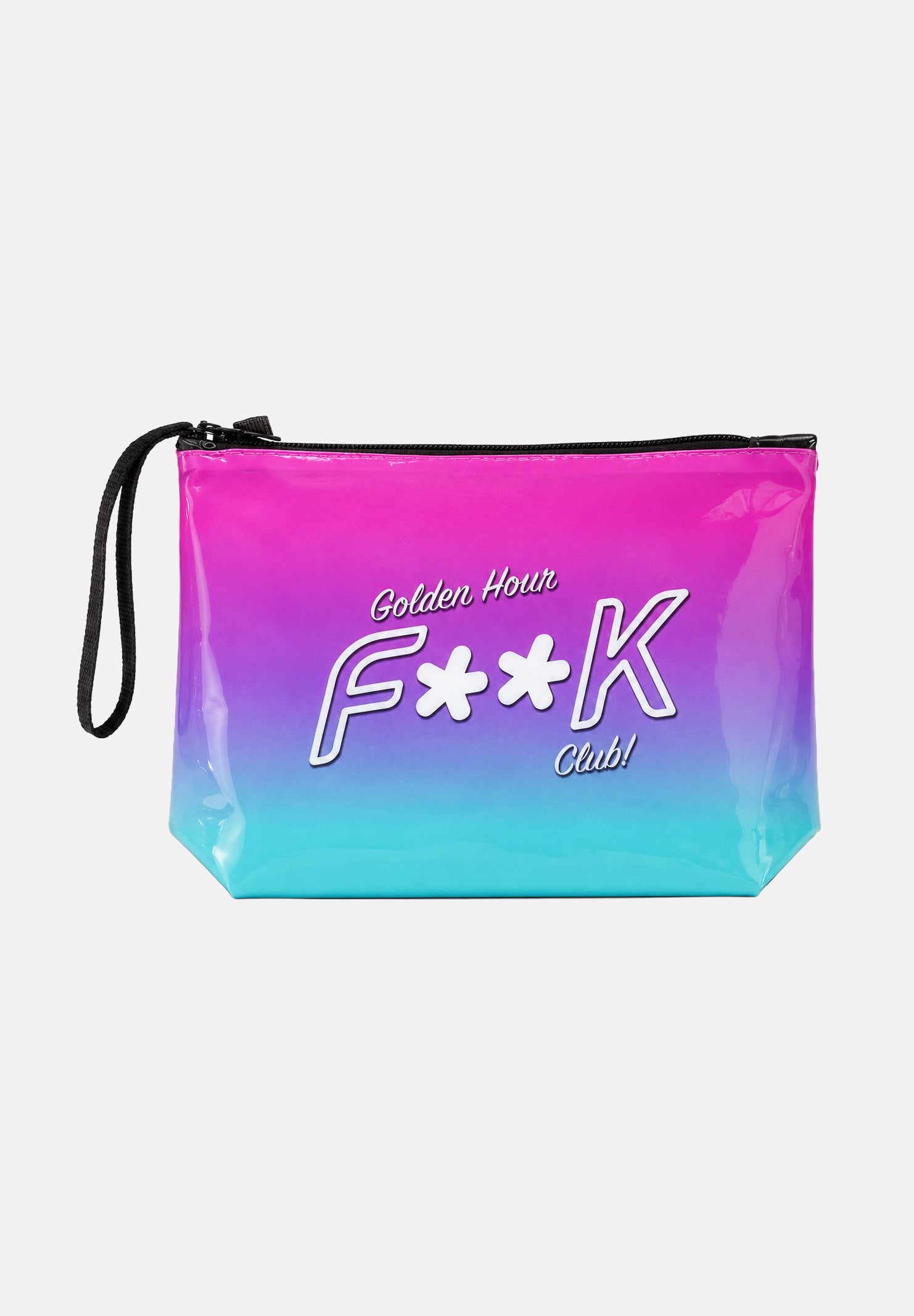 F**K pochette a mano Golden Hour Fuxia-verde acqua donna. POCHETTE-FK FUVE F**K 