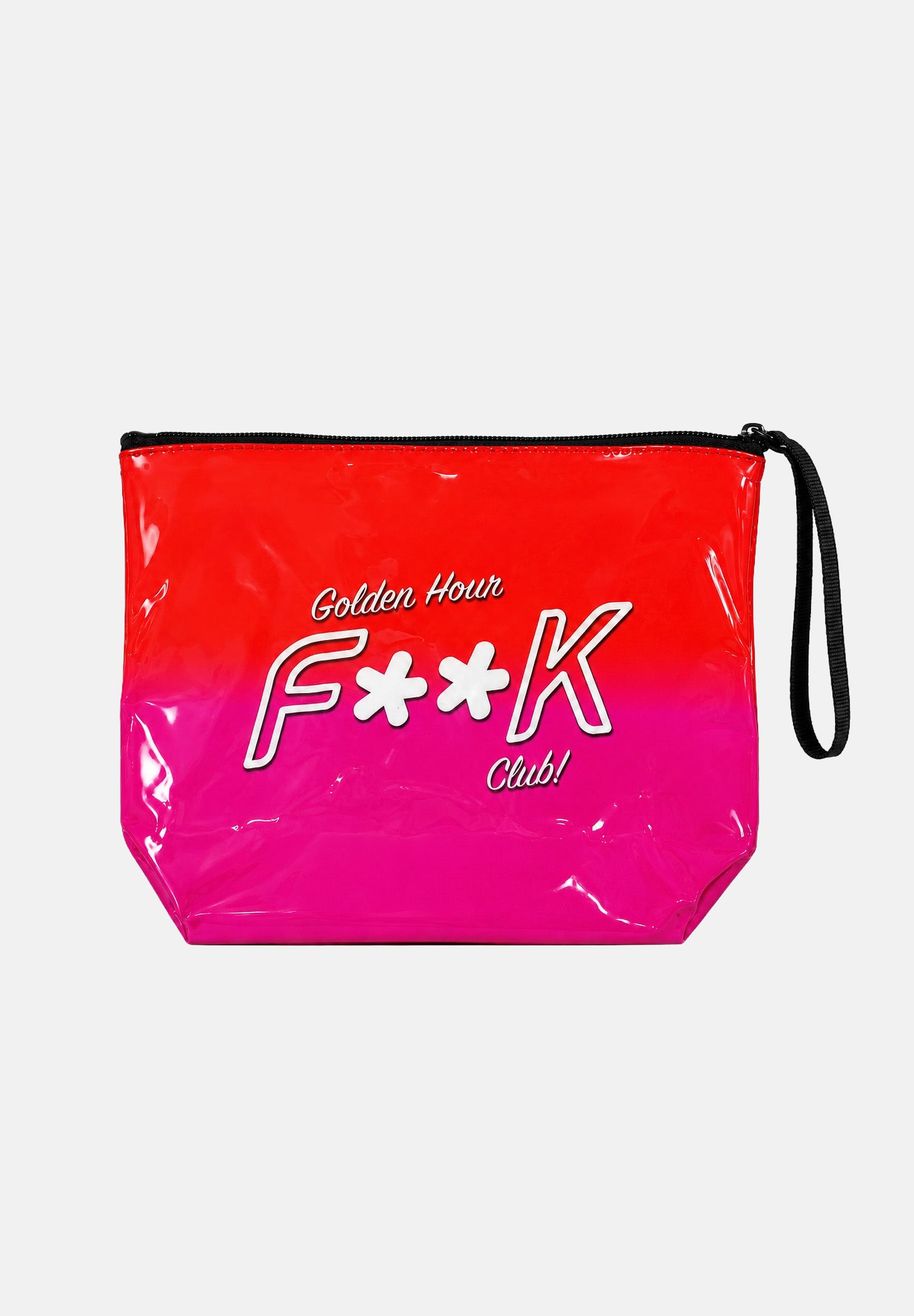 F**K pochette a mano Golden Hour rosso e fucsia donna. POCHETTE-FK ROFU F**K 