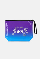 F**K pochette a mano Golden Hour viola e azzurro donna. POCHETTE-FK VIAZ F**K 