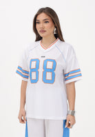 GCDS T-shirt a manica corta bianca per donna, ragazzi e bambini stile college C1BJQC709J338 100E GCDS 