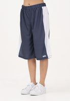 GCDS Shorts blu per donna, ragazzi e bambini con logo C1BJQL707J338 782A GCDS 