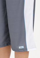 GCDS Shorts grigio per donna, ragazzi e bambini con logo C1BJQL707J338 955A GCDS 