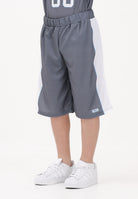 GCDS Shorts grigio per donna, ragazzi e bambini con logo C1BJQL707J338 955A GCDS 