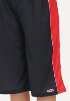 GCDS Shorts nero per donna, ragazzi e bambini con logo C1BJQL707J338 999R GCDS 