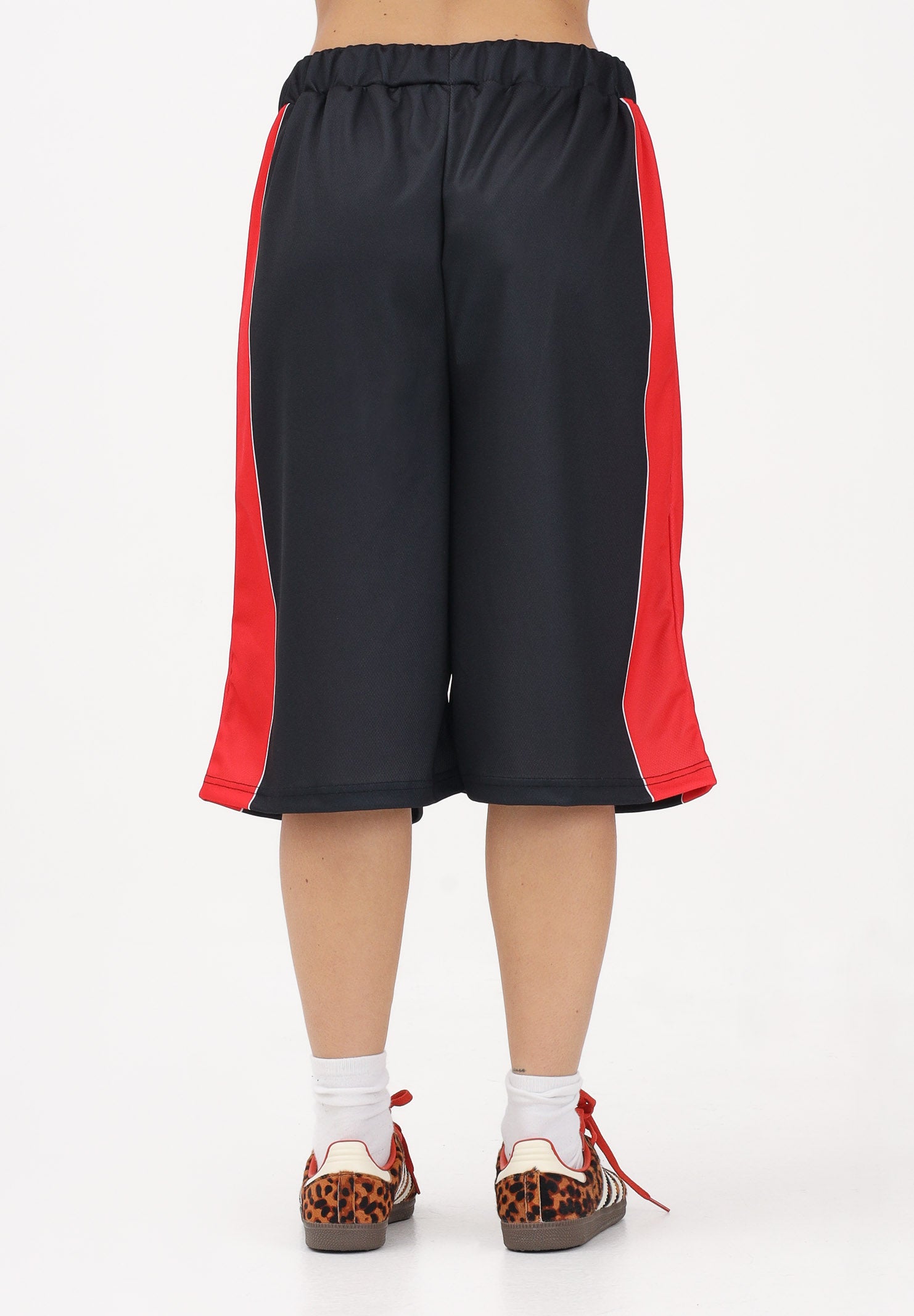 GCDS Shorts nero per donna, ragazzi e bambini con logo C1BJQL707J338 999R GCDS 