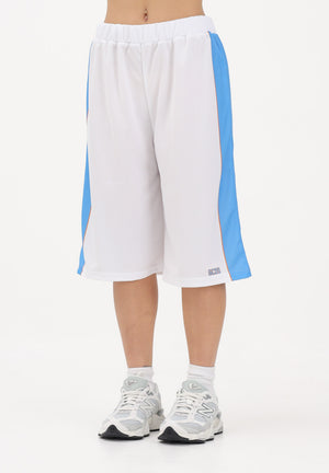 GCDS Shorts bianco per donna, ragazzi e bambini con logo C1BJQL710J338 100E GCDS 